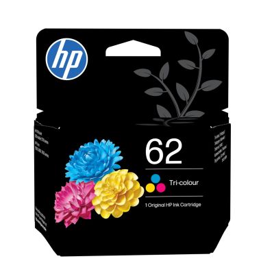 54. HP 62 oryginalny wkład atramentowy trójkolorowy