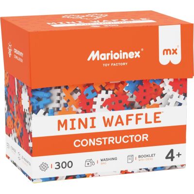 MARIOINEX Klocki Mini Waffle Konstruktor, 300 elementów
