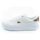 2. Lacoste buty sportowe trampki damskie Ziane Platform 126 białe modne