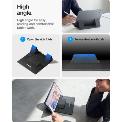 13. Podstawka pod laptopa Spigen SlimFold LD201-S8 pod laptop - szara