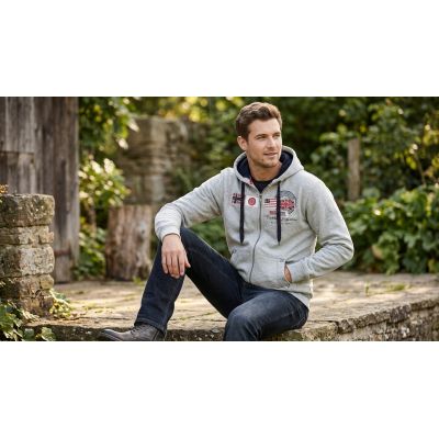7. Bluza męska Geographical Norway GORMA MEN 100 EO +BS (WT1880H/GN-BLENDED GREY)