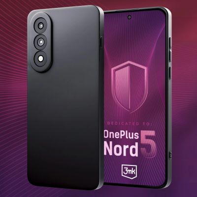 4. Etui 3mk Matt Case na OnePlus Nord 5 - czarne matowe