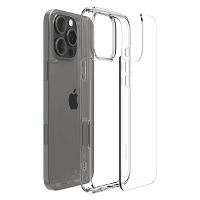 9. Etui Spigen Ultra Hybrid na iPhone 16 Pro - przezroczyste