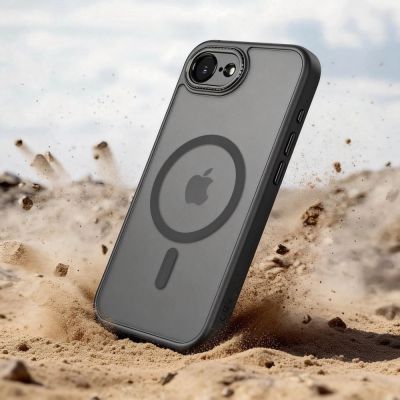 6. Etui Tech-Protect MagCam MagSafe na iPhone 16e / 17e - czarny mat