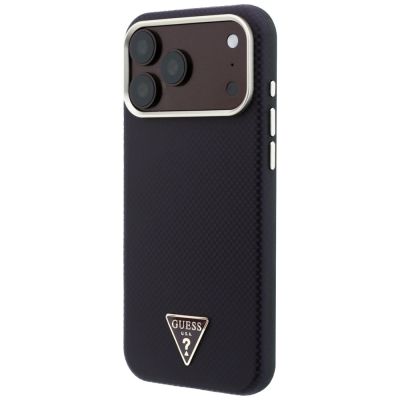 2. Etui Guess Kevlar Triangle Logo MagSafe na iPhone 17 Pro / 18 Pro - burgundowe
