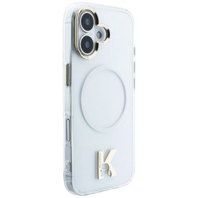 4. Etui Karl Lagerfeld IML K Head Logo MagSafe na iPhone 17 - przezroczyste