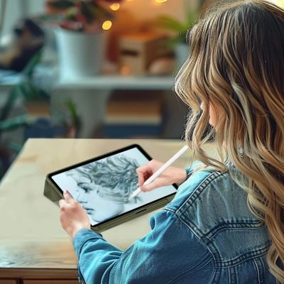 12. Etui Tech-Protect SmartCase Pen na Xiaomi Pad 11.2" - oliwkowe