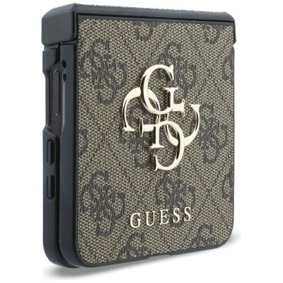 7. Etui Guess Big 4G Logo na Samsung Galaxy Z Flip 8 - brązowe