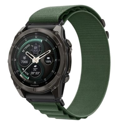 2. Pasek Tech-Protect Nylon Pro na Garmin Fenix 5X / 5X Plus / 6X / 6X Pro / 7X / 8 / 8 Pro / 9 / 9 Pro (47 mm) - zielony