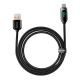 3. Kabel Baseus Display Fast Charging Data USB-A / USB-C 66W 1 m - czarny