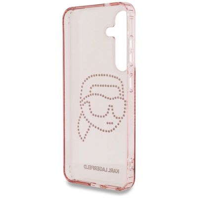 7. Etui Karl Lagerfeld Rhinestones K. Head Logo Samsung Galaxy S25 różowy