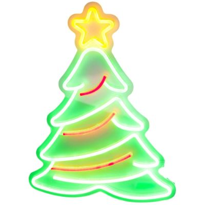 5. LAMPA ŚCIENNA NEON CHOINKA