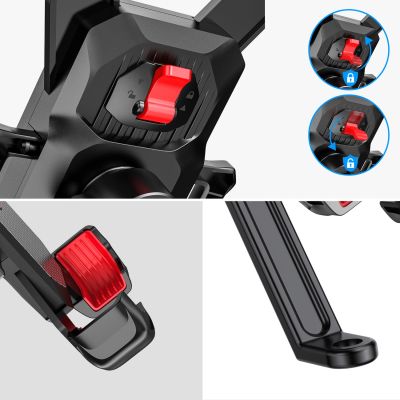 3. Joyroom uchwyt na telefon do motocykla czarny (JR-ZS288-m)