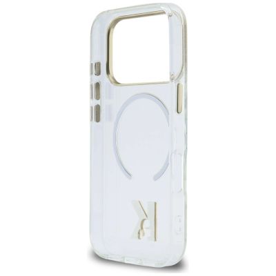 7. Etui Karl Lagerfeld IML K Head Logo MagSafe na iPhone 17 Pro - przezroczyste