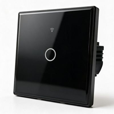 11. QOLTEC WŁĄCZNIK/WYŁĄCZNIK ŚWIATŁA | DOTYKOWY 1-KANAŁOWY | WI-FI | TIMER | TUYA | CZARNY