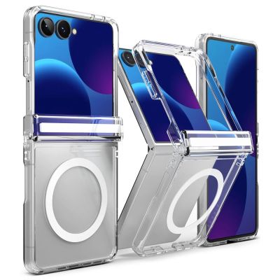 4. Etui Ringke Fusion Flap Magnetic MagSafe na Samsung Galaxy Z Flip 8 - przezroczyste