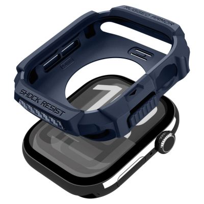 9. Etui Spigen Rugged Armor na Apple Watch 42 mm - granatowe
