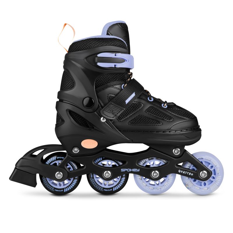 7. Łyżworolki Spokey Quattro 4IN1 SPK-943430 roz. 34-37 BK/VT