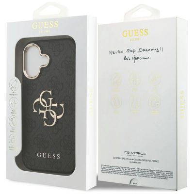 8. Etui Guess 4G Big 4G Classic Logo na iPhone 17 - czarno-złote