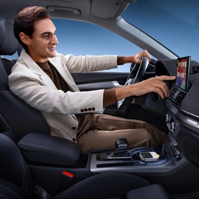 9. Adapter CarPlay Baseus SafeJourney Series bezprzewodowy - szary