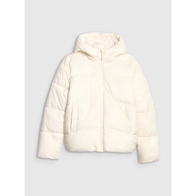 9. Kurtka puchowa z wypełnieniem syntetycznym dziewczęca 4F 4FJRAW25TDJAF0825-10S