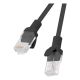 PATCHCORD KAT.5E UTP 1M CZARNY FLUKE PASSED LANBERG 10-PACK