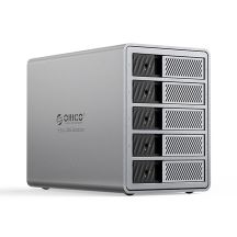 Macierz dyskowa Orico 9858T3 5 Big DAS Solution ProThunder z Thunderbolt 3 na 5 dysków 2,5"/3.5" SATA HDD/SSD - szara