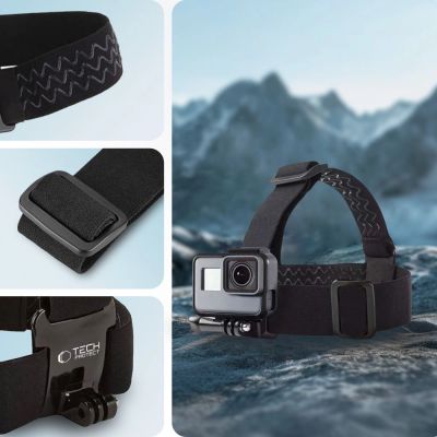 5. Opaska na głowę Tech-Protect GA100 Head Mount do GoPro / DJI - czarna