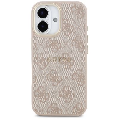 11. Etui Guess 4G PU Classic Logo MagSafe na iPhone 17 - różowe