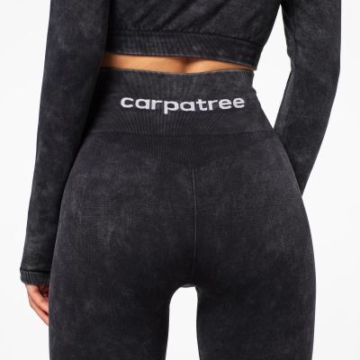 3. Legginsy damskie sportowe Carpatree  Yasmine wysoki stan marmur  - CP-YSL-BL