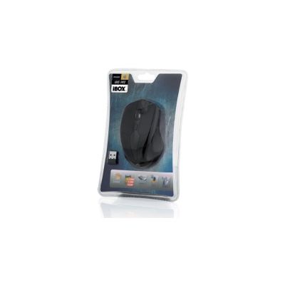 4. Mysz IBOX i005 Pro IMLAF005W (laserowa; 1600 DPI; kolor czarny)