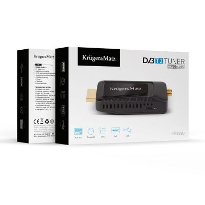 7. KRUGER & MATZ DEKODER DVB-T2H.265 HEVC MINI KM9998