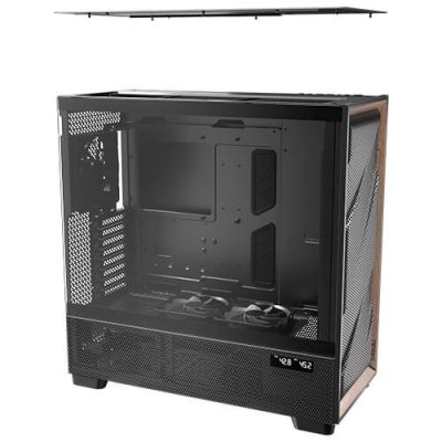 16. Antec FLUX PRO Full Tower Czarny, Drewno