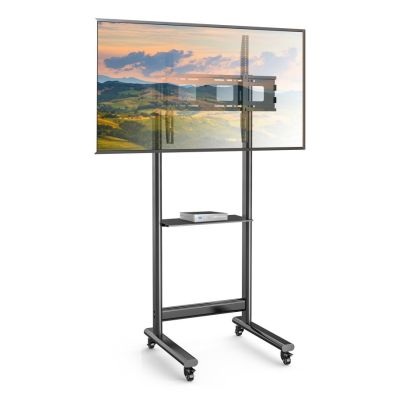 5. TECHLY STOJAK MOBILNY TV 50-90” DO 70KG REGULOWANY PÓŁKA AV