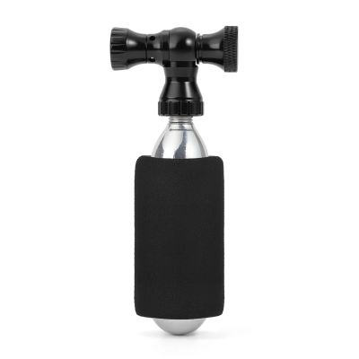 2. Pompka CO₂ Rockbros głowica zawór ze stopu aluminium bez naboju kompatybilna z Presta/Schrader - czarna