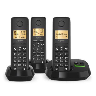 4. Telefon bezprzewodowy Gigaset PURE 100 AM Trio z AB Int.Ware