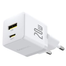 Ładowarka sieciowa Baseus Palm 20W USB-C USB-A - biała