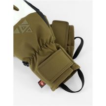 Rękawice narciarskie dla dorosłych Viking Norvik Pro Pipe khaki z białą skórą   9