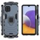 4. Ring Armor pancerne hybrydowe etui pokrowiec + magnetyczny uchwyt Samsung Galaxy A22 4G niebieski