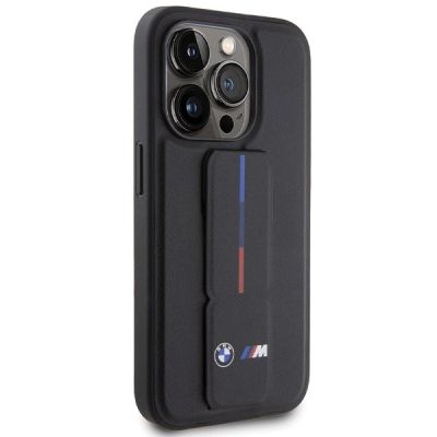 4. Etui BMW Grip Hot Stamp na iPhone 15 Pro - czarne