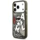 2. Etui Karl Lagerfeld Liquid Glitter Choupette Logo MagSafe na iPhone 17 Pro - czarne