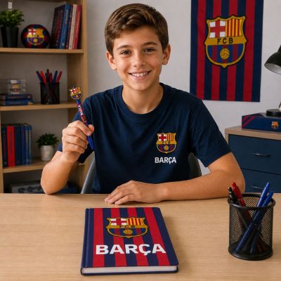 5. FC Barcelona zestaw notes z długopisem Barca 2700002524
