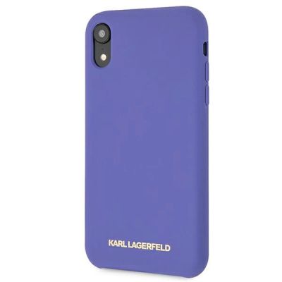 2. Etui Karl Lagerfeld Silicone na iPhone Xr  - fioletowe