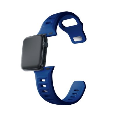 9. Pasek silikonowy 3mk Silicone Watch Strap do Apple Watch 38 / 40 / 41 mm - niebieski