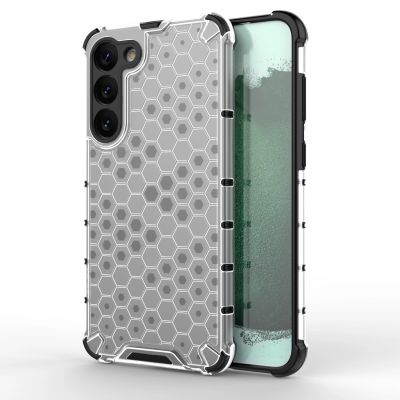 16. Honeycomb etui do Samsung Galaxy S23+ pancerny hybrydowy pokrowiec przezroczyste