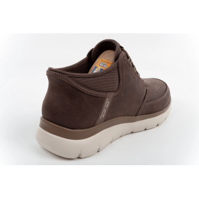 4. Skechers buty męskie Summits Siegul Slip-ins ocieplane brązowe