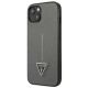 2. Etui Guess SaffianoTriangle Logo na iPhone 13 / 14 / 15 6.1" - srebrne