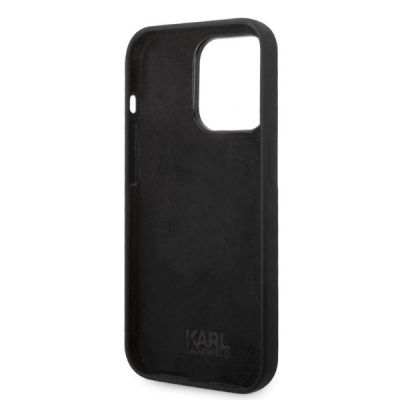 7. Etui Karl Lagerfeld Silicone Ikonik na iPhone 14 Pro - czarne