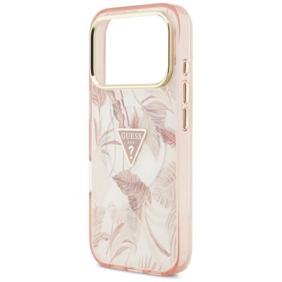 6. Etui Guess Jungle Tonal Triangle MagSafe do iPhone 17 Pro Max - różowe
