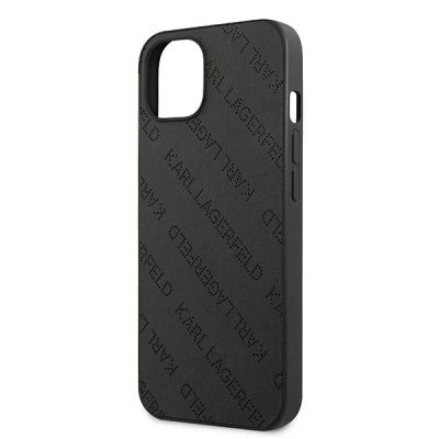 6. Etui Karl Lagerfeld Perforated Allover na iPhone 13 mini - czarne
